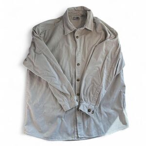 Paul Harris Design Corduroy Shirt Women L Button Up Cotton